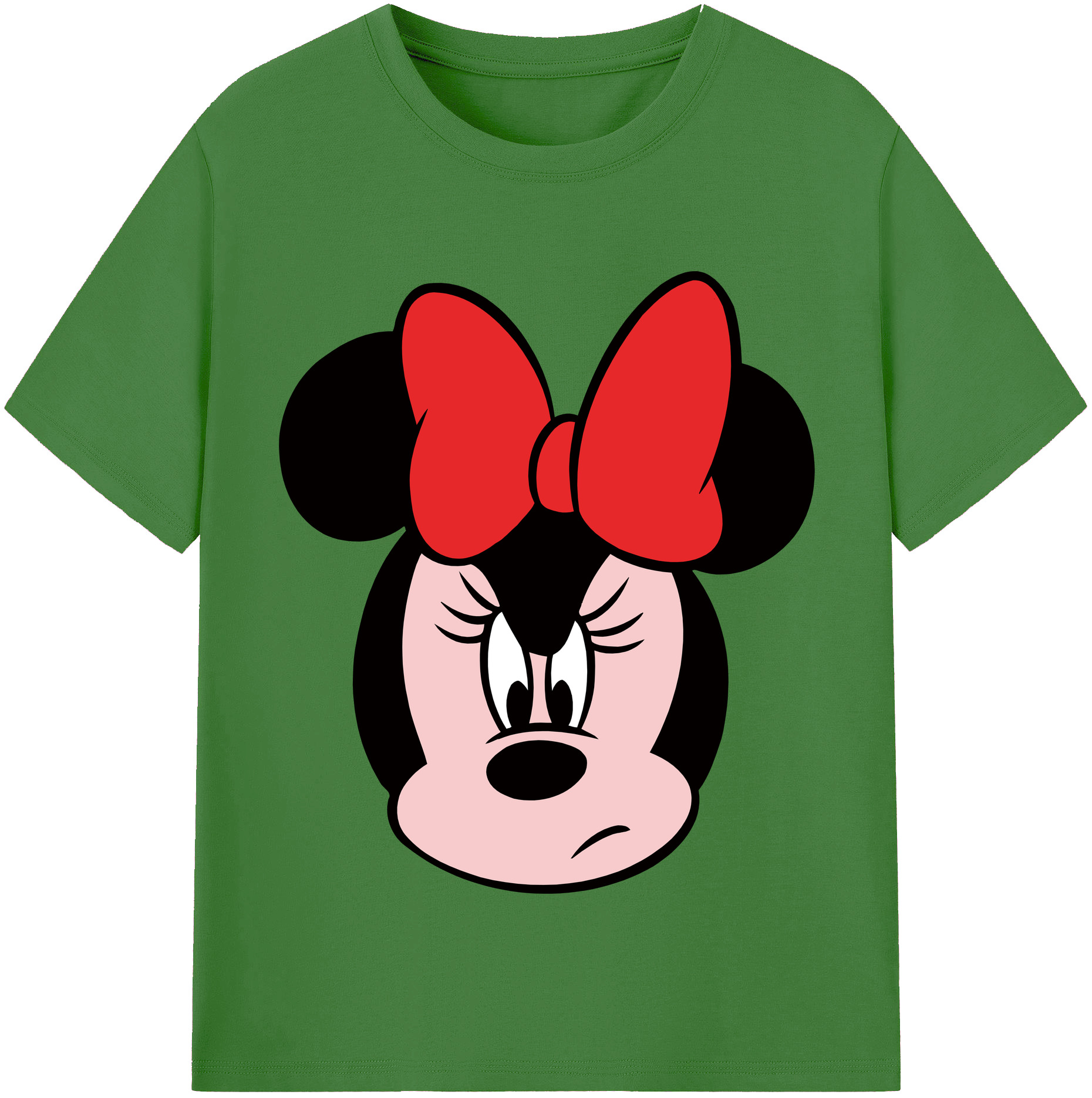 （画像用） ミッキーマウス Mickey Mouse レディースカジュアルプリントTシャツ（綿100％）